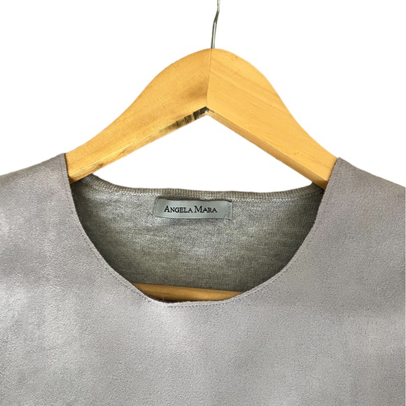 Angela Mara Mixed Textiles Sweater - Picture 3 of 5